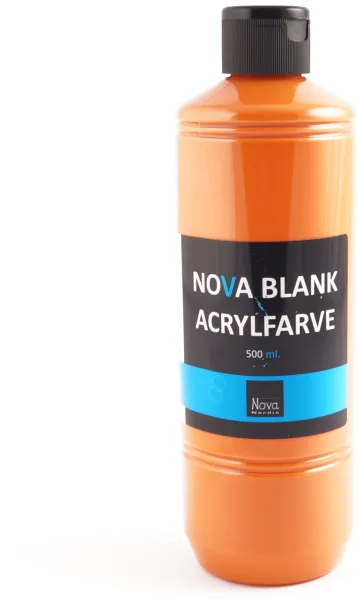Kiiltävä akryylimaali Nova 500 ml. Oranssi