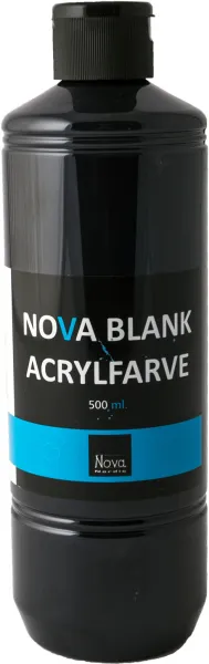 Kiiltävä akryylimaali Nova 500 ml. Musta