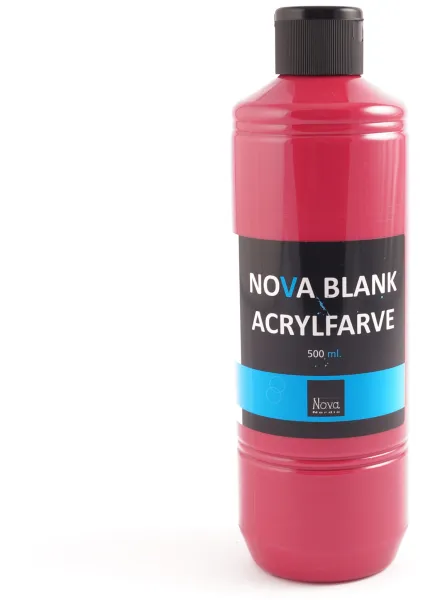 Kiiltävä akryylimaali Nova 500 ml. Pääpunainen