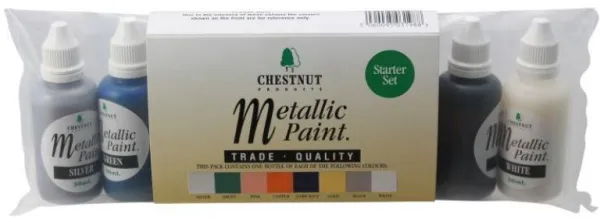 Chestnutin metalliset akryylimaalit -lahjapakkaus