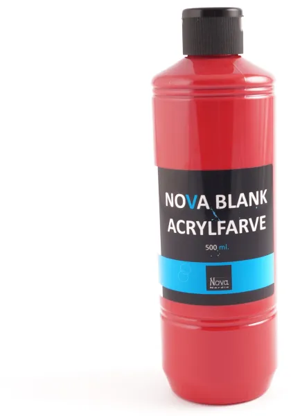 Kiiltävä akryylimaali Nova 500 ml. Punainen