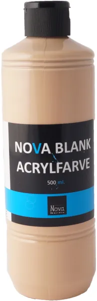 Kiiltävä akryylimaali Nova 500 ml. Iho/Beige