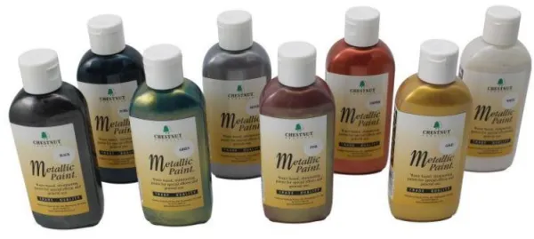 Metallinen akryylimaali Chestnut 100 ml - Ruusu