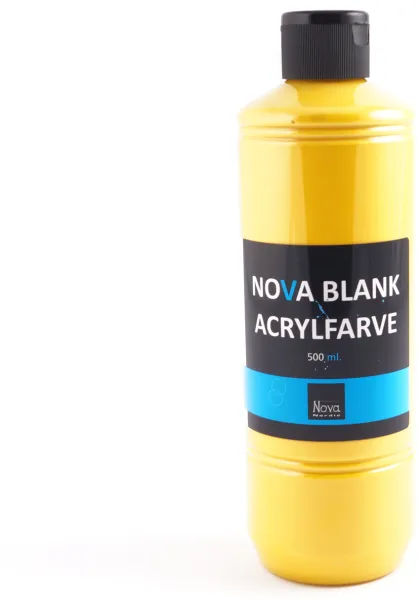 Kiiltävä akryylimaali Nova 500 ml. Auringonkeltainen