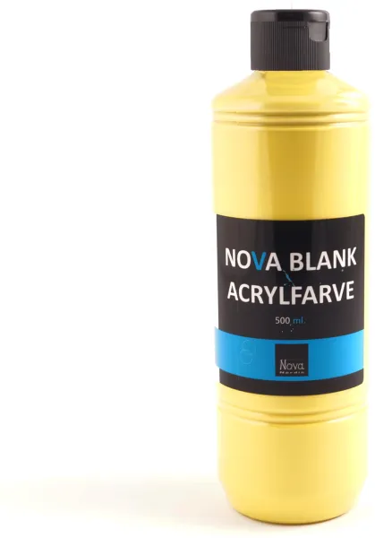 Kiiltävä akryylimaali Nova 500 ml. Ensisijainen keltainen
