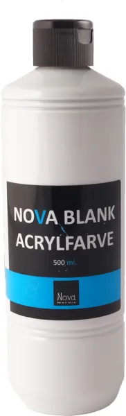Kiiltävä akryylimaali Nova 500 ml. Valkoinen