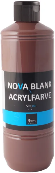Kiiltävä akryylimaali Nova 500 ml. Ruskea