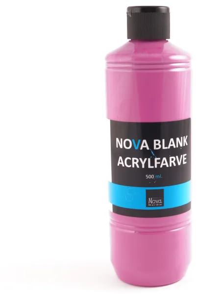 Kiiltävä akryylimaali Nova 500 ml. Vaaleanpunainen