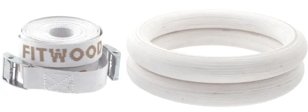 FitWood ULPU Voimistelurenkaat 28mm - Glazing-pinta / Valkoinen hihna