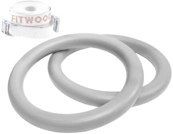 FitWood ULPU Voimistelurenkaat 28mm - Harmaa pinta / Valkoinen hihna