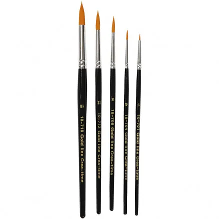 Gold Line Siveltimet, nro 1–18, L: 2–7 mm, pyöreä, 5 kpl.